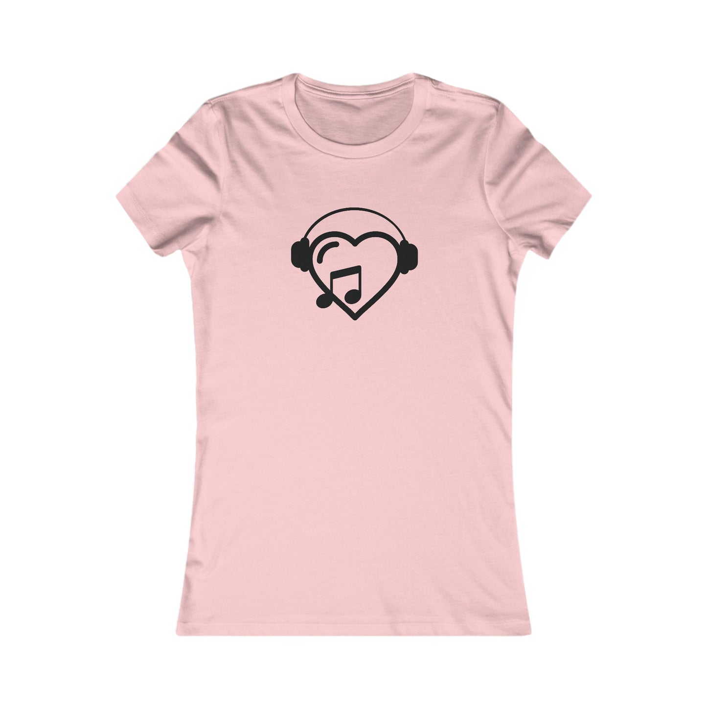 Music Heart Fitted Tee