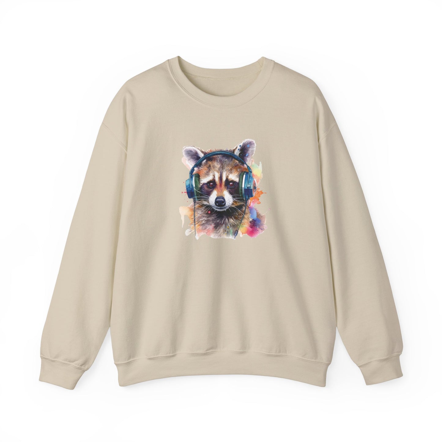 Raccoon with Headphones Sweatshirt