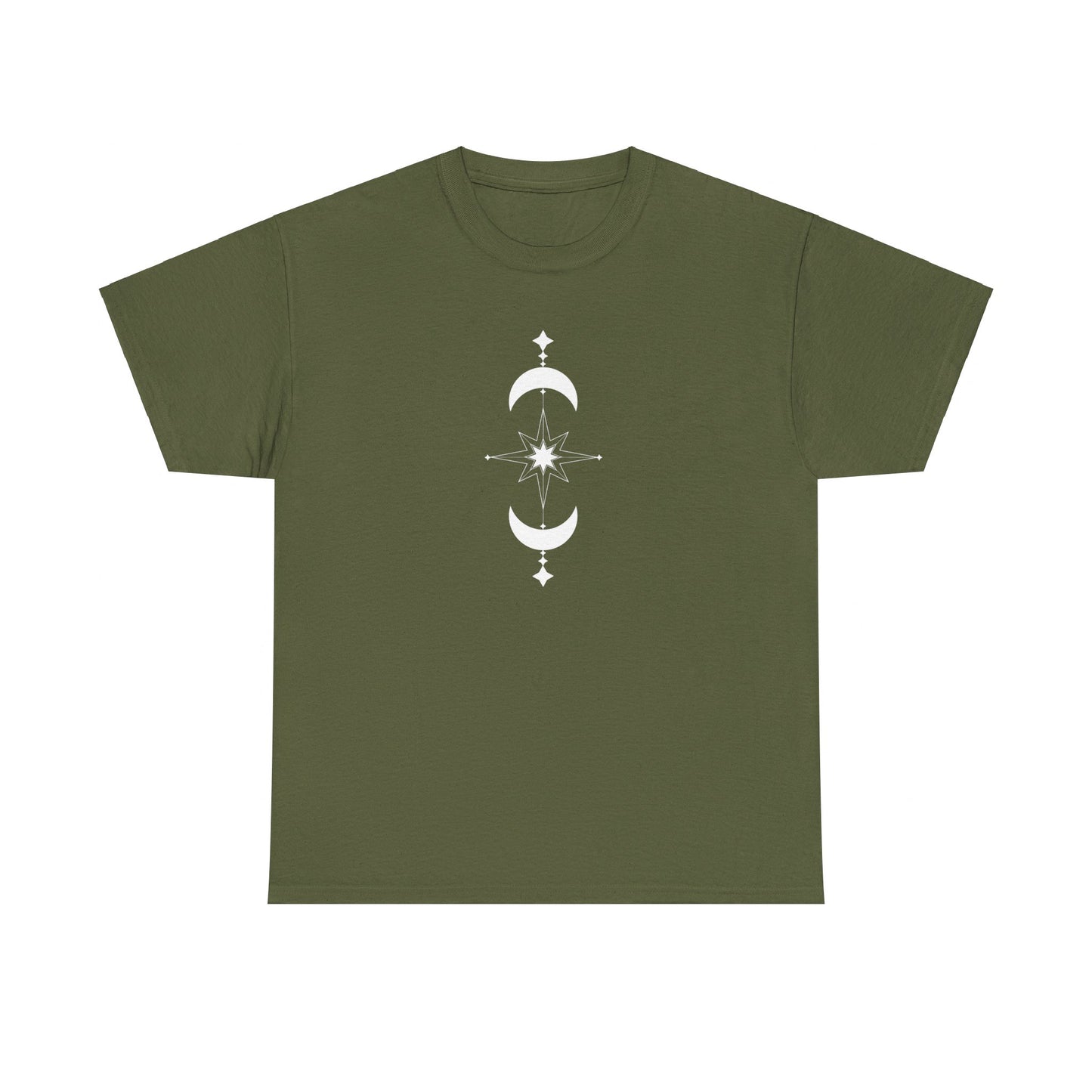 Linear Star and Moons Short Sleeve Tee