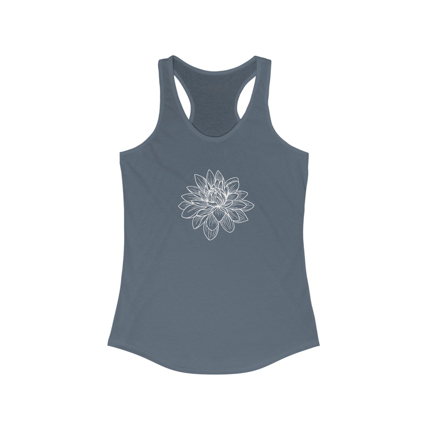 Lotus Outline Racerback Tank