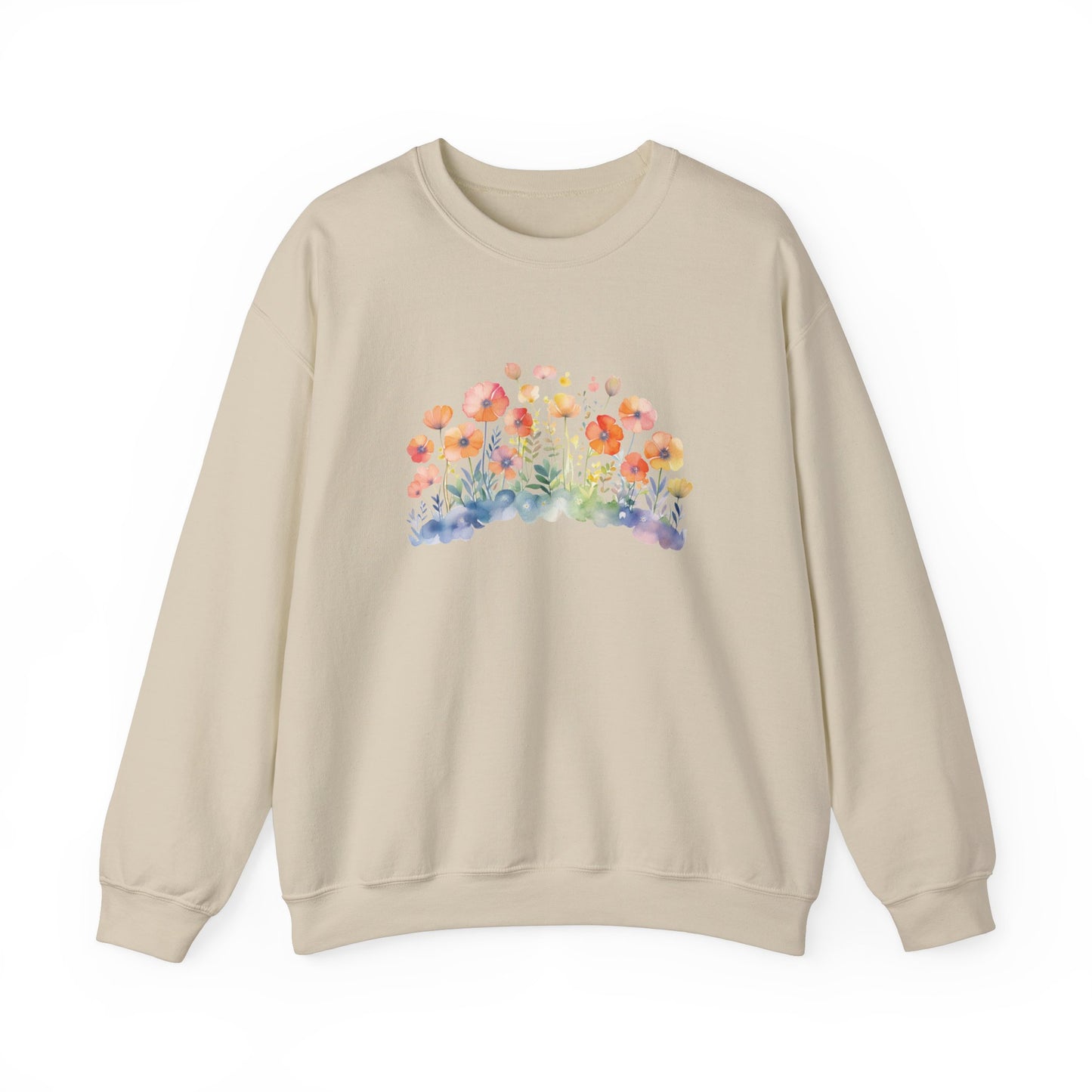Pretty Watercolor Flowers Sweatshirt