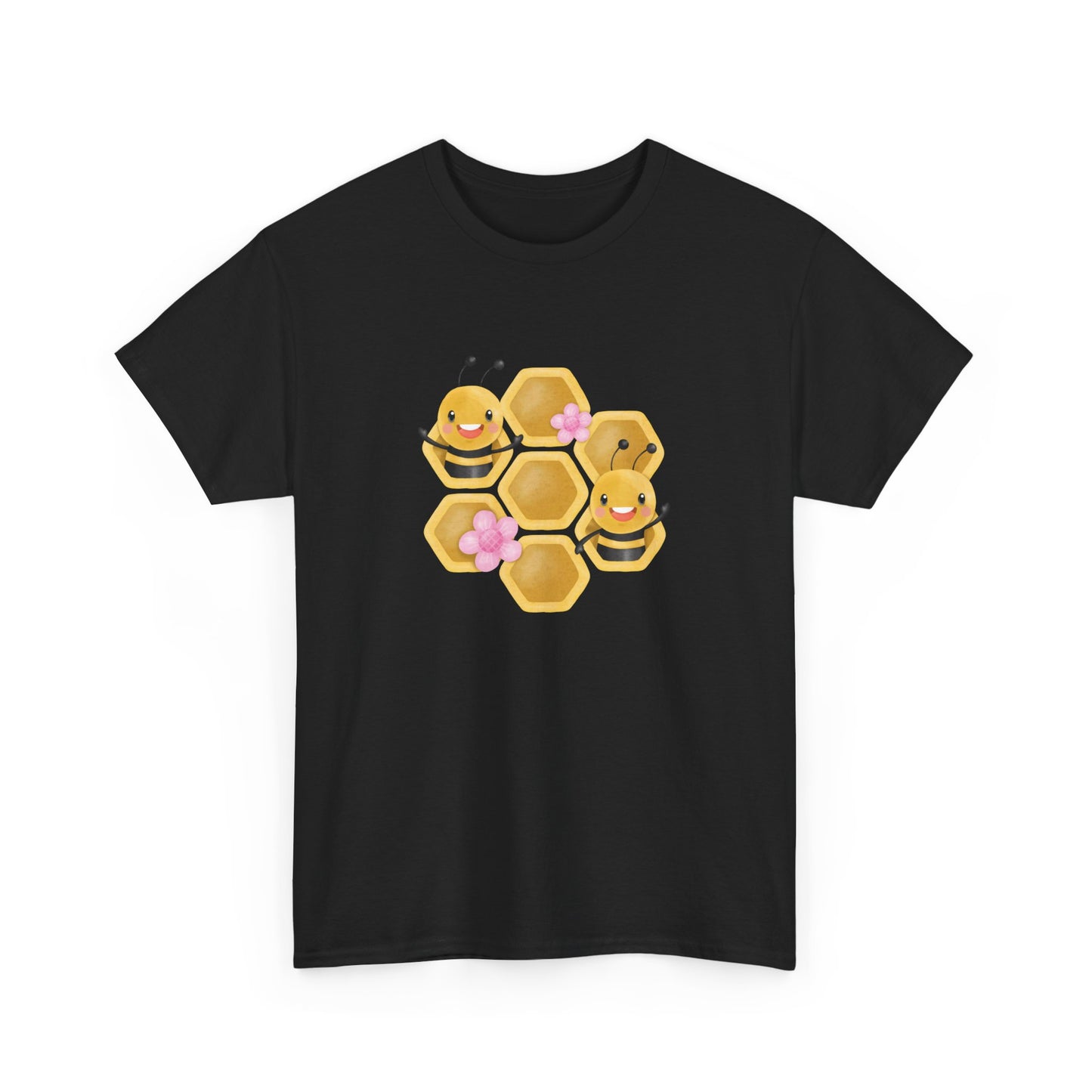 Cute Honeycomb Bee Short Sleeve Tee