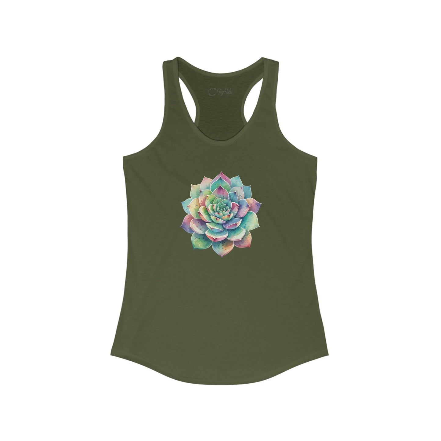 Colorful Succulent Racerback Tank