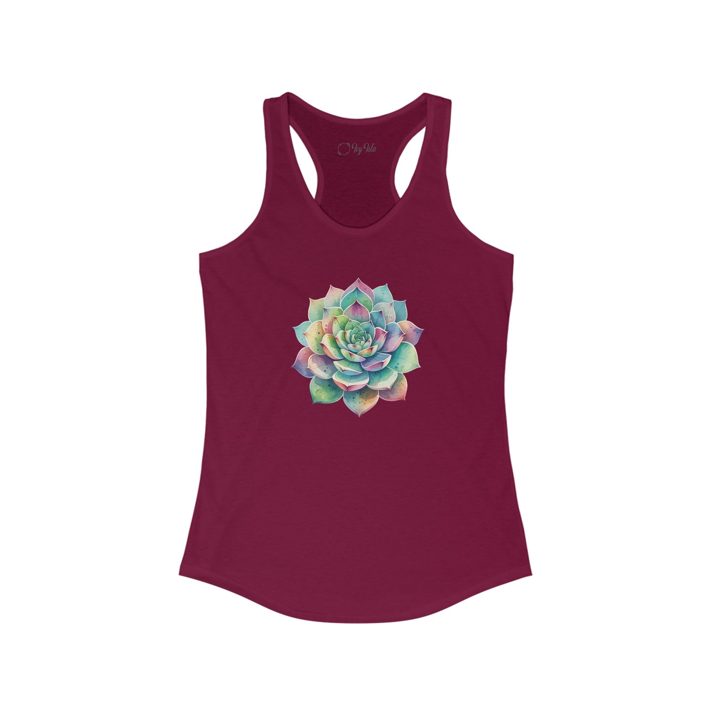 Colorful Succulent Racerback Tank