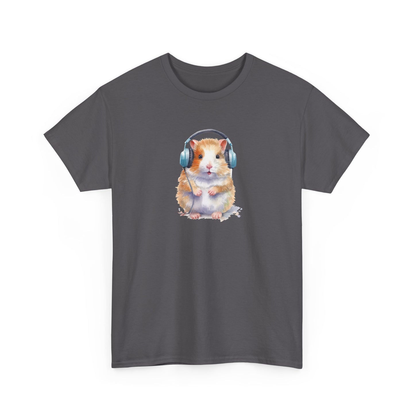 Hamster with Headphones Short Sleeve Tee