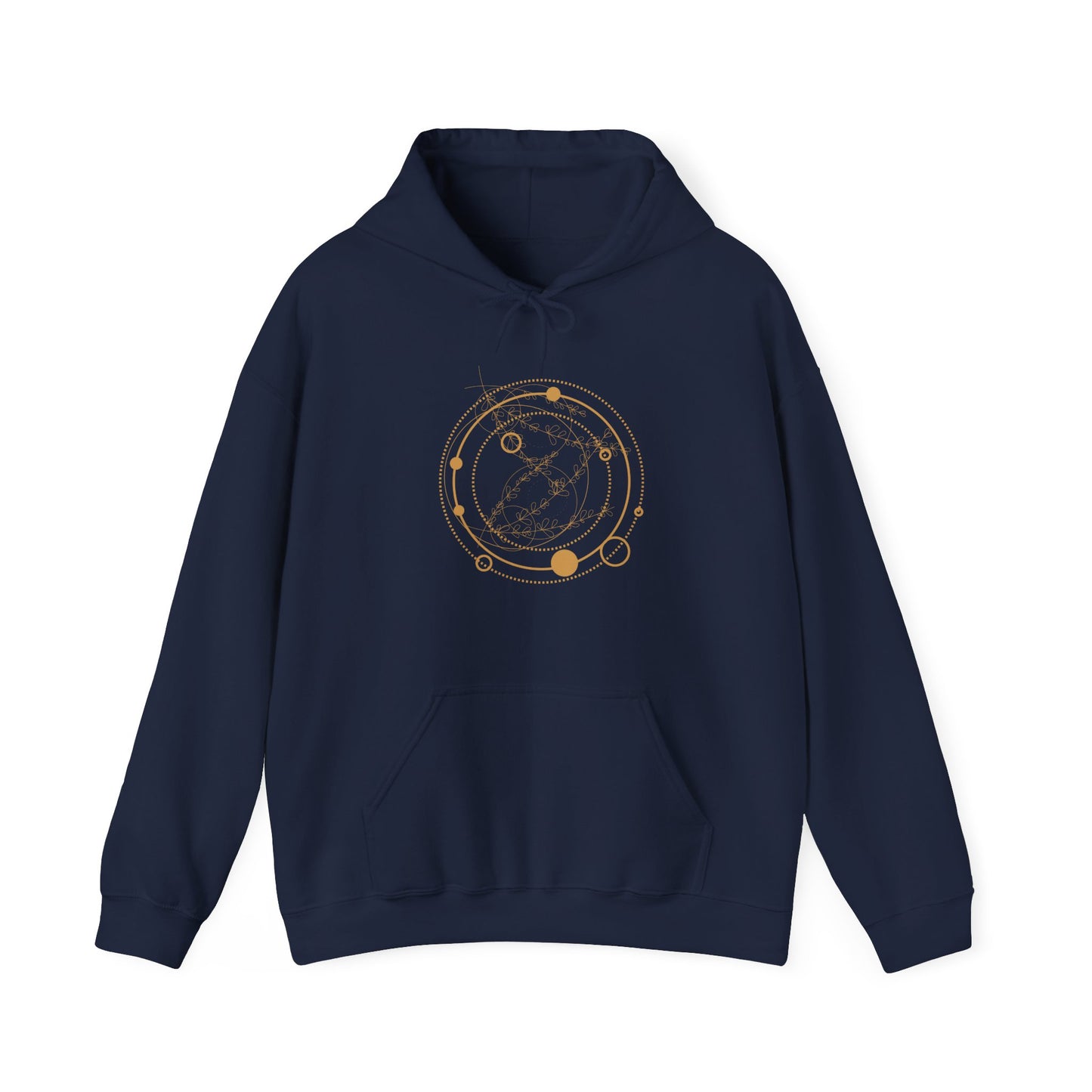 Circular Pattern Hooded Sweatshirt