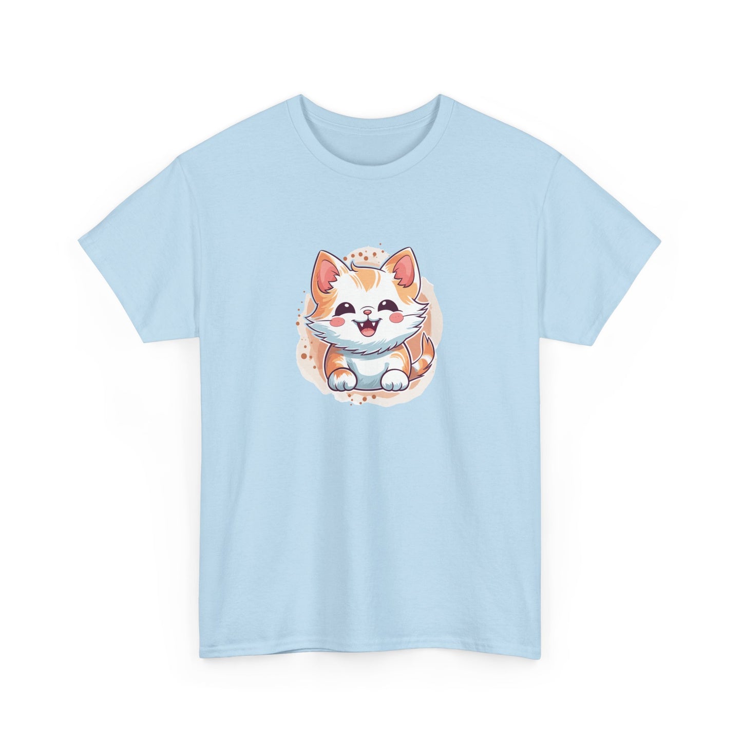 Cute Brown Cat Short Sleeve Tee