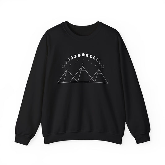 Pyramids and Moon Phases Sweatshirt