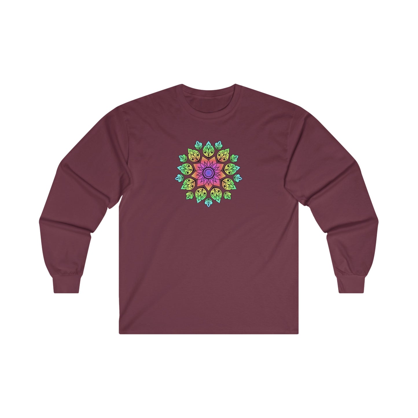 Colorful Mandala Long Sleeve Tee (004)