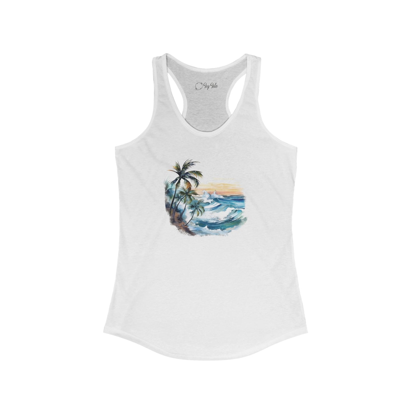 Watercolor Tropical Racerback Tank