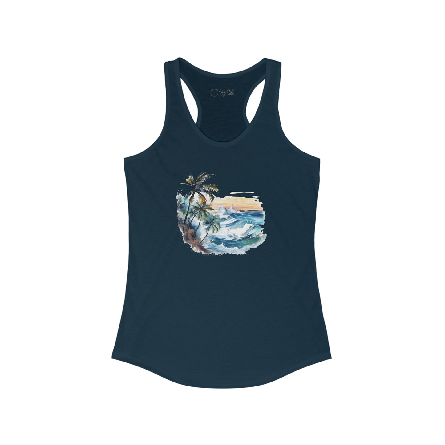 Watercolor Tropical Racerback Tank