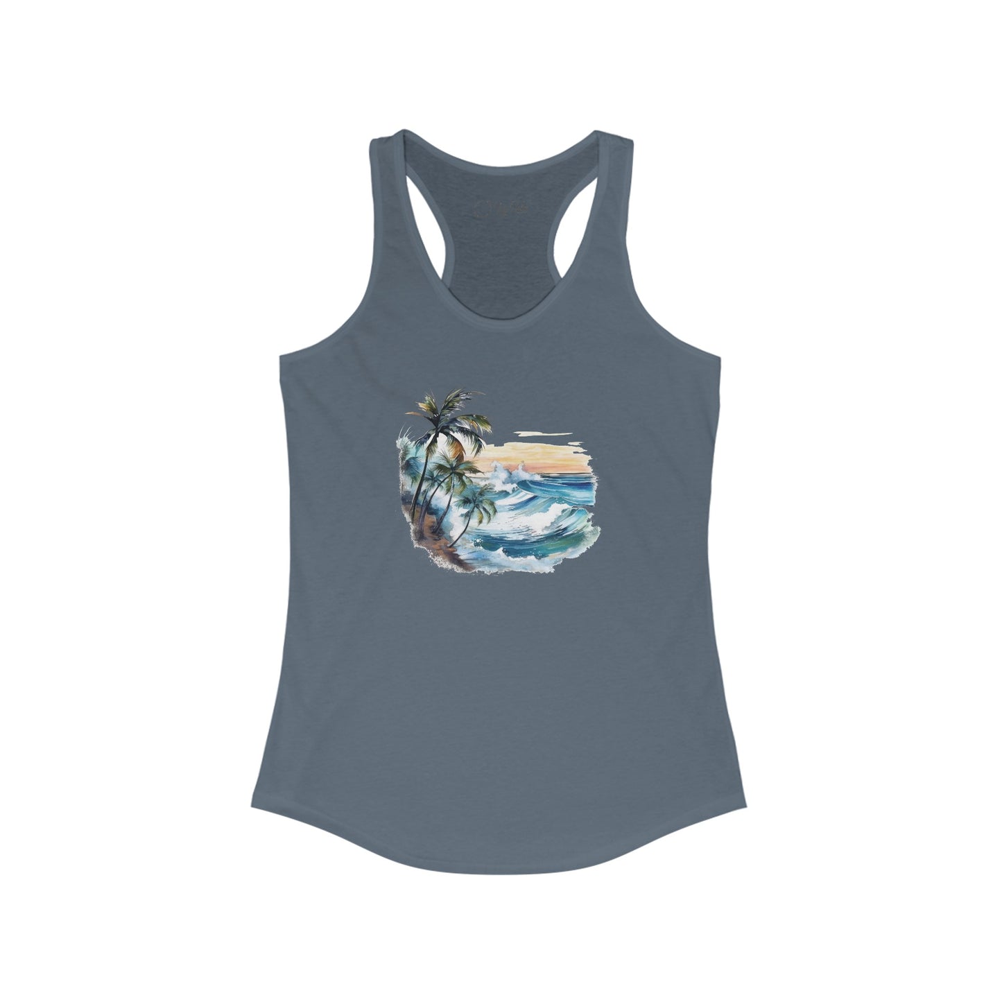 Watercolor Tropical Racerback Tank