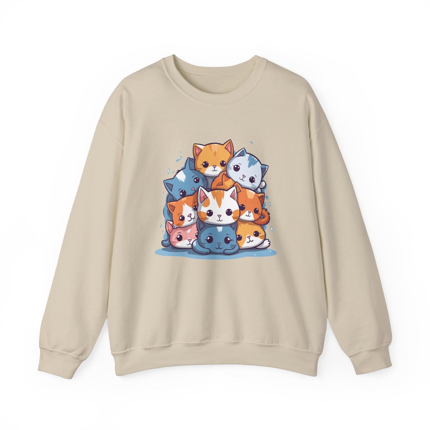 Cute Cat Pile Sweatshirt