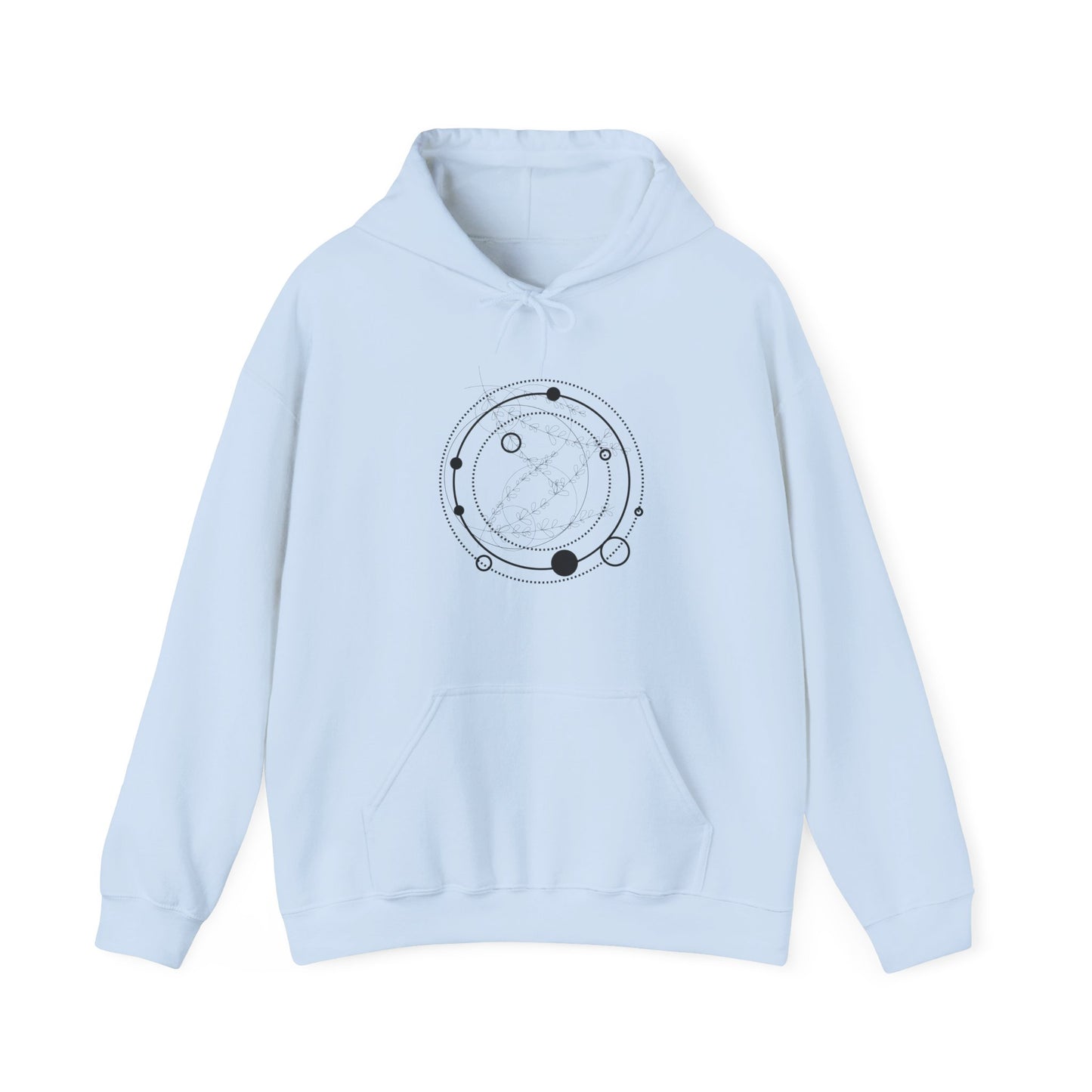 Circular Pattern Hooded Sweatshirt