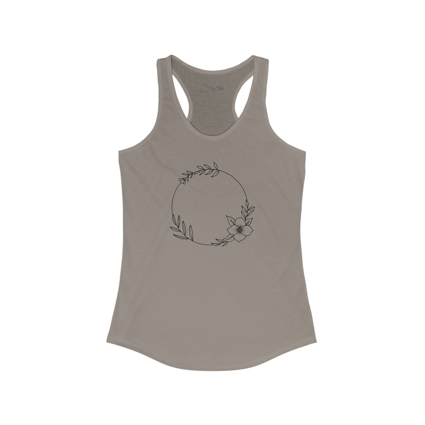 Floral Circle Racerback Tank
