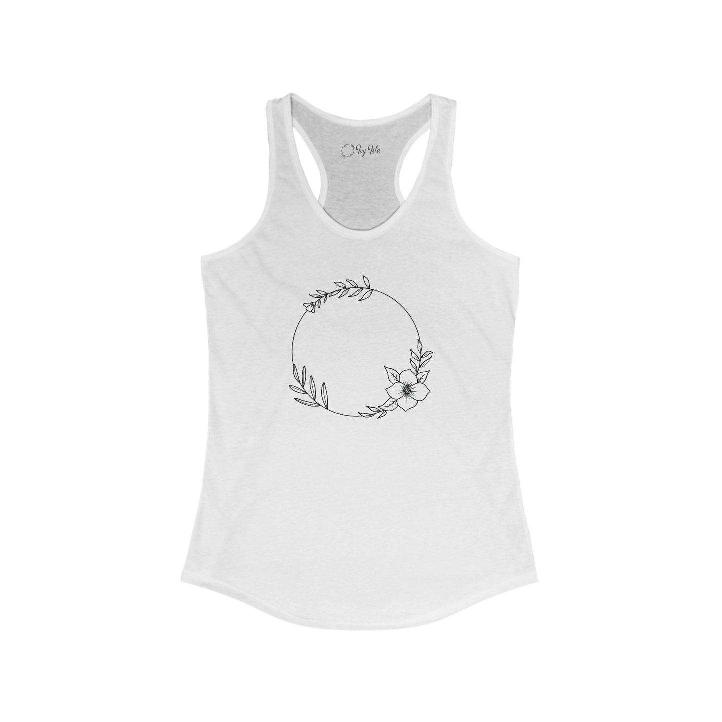 Floral Circle Racerback Tank