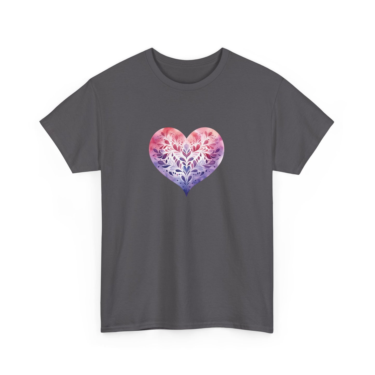 Watercolor Heart Short Sleeve Tee 005