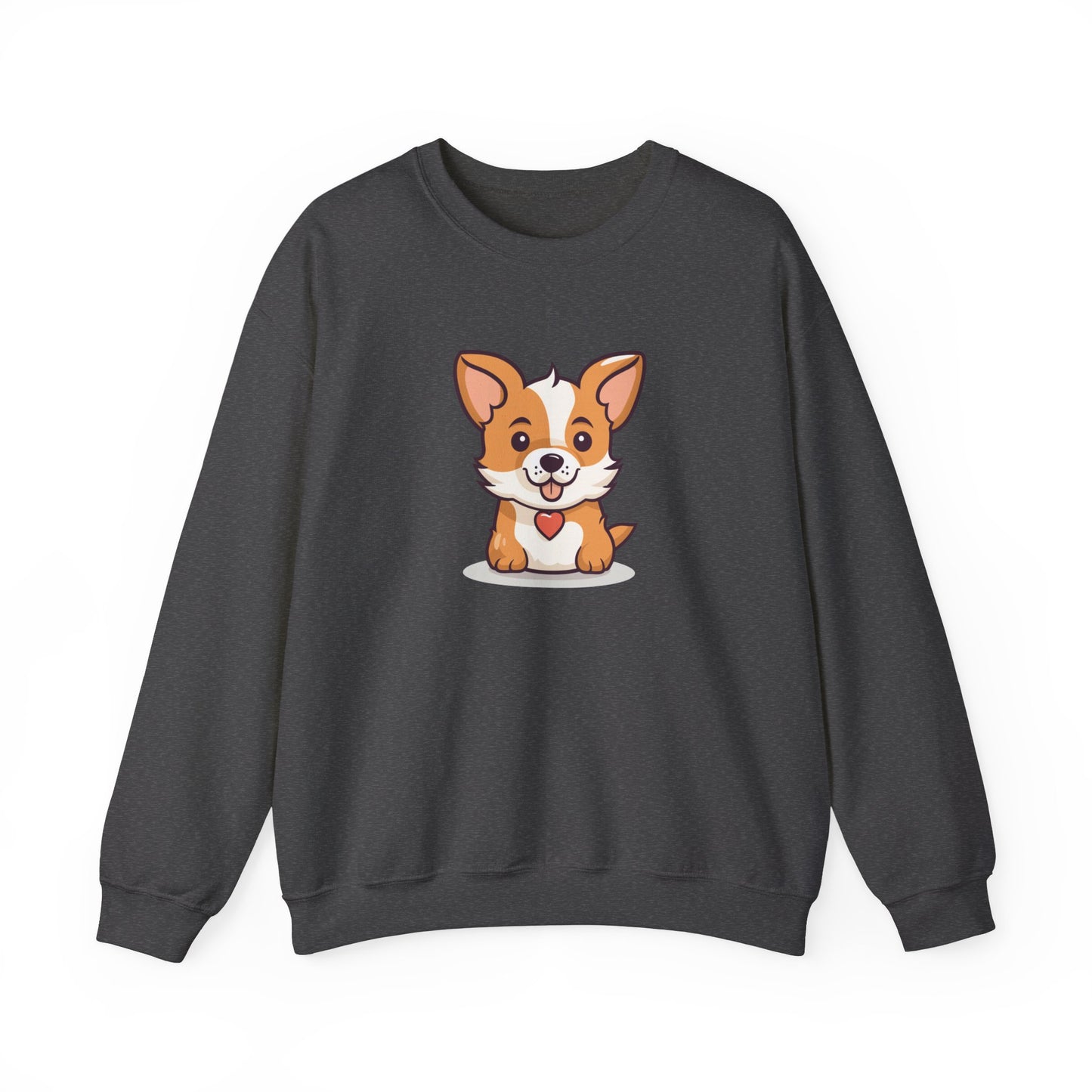 Cute Dog with Heart Sweatshirt