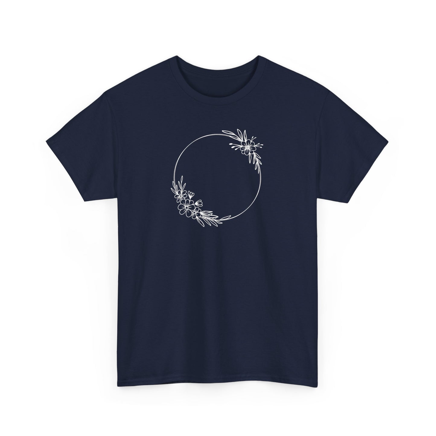 Double Floral Circle Short Sleeve Tee
