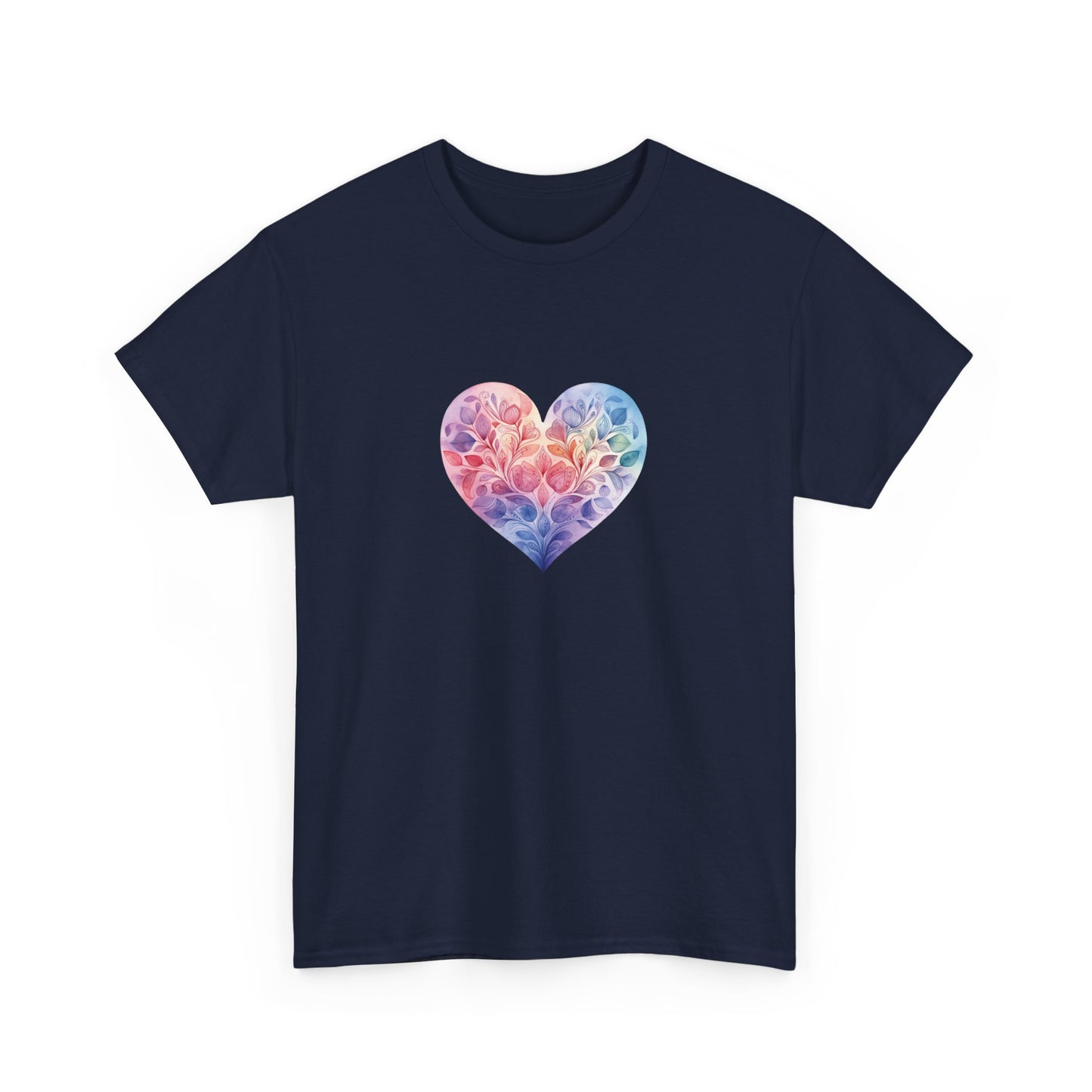 Watercolor Heart Short Sleeve Tee 006