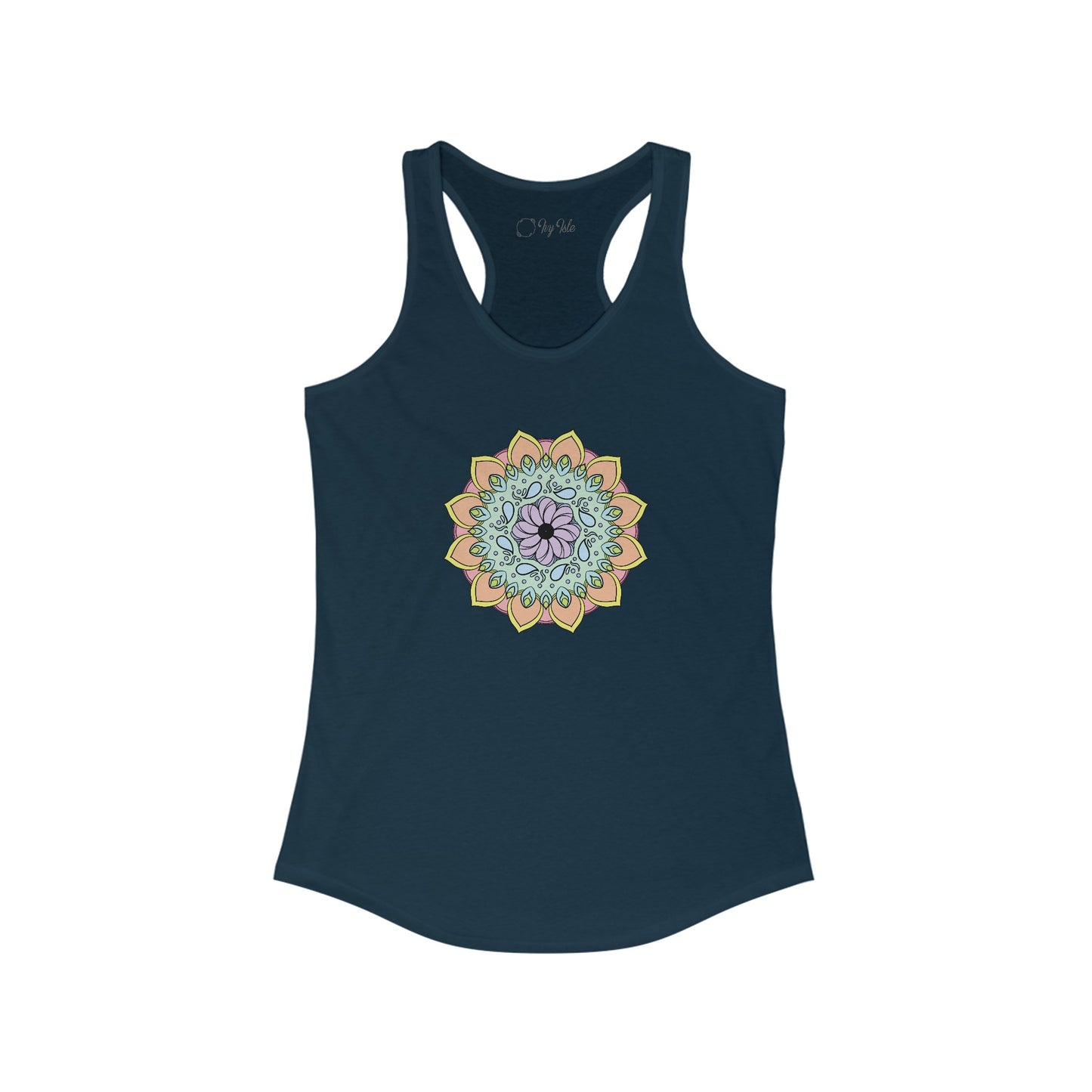 Colorful Mandala Racerback Tank (003)