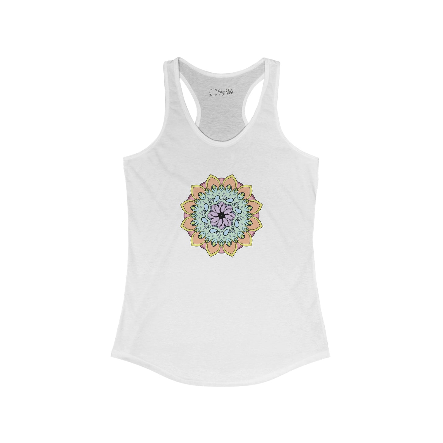 Colorful Mandala Racerback Tank (003)