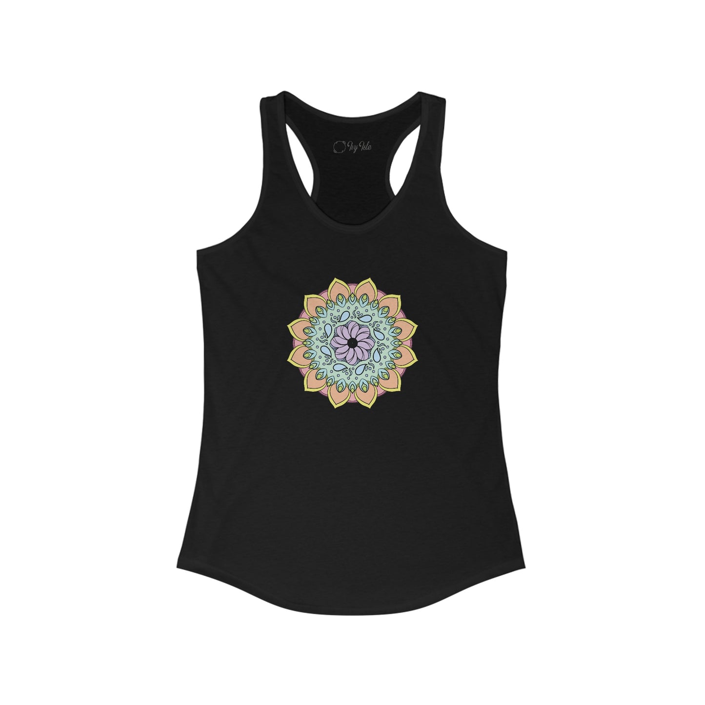 Colorful Mandala Racerback Tank (003)