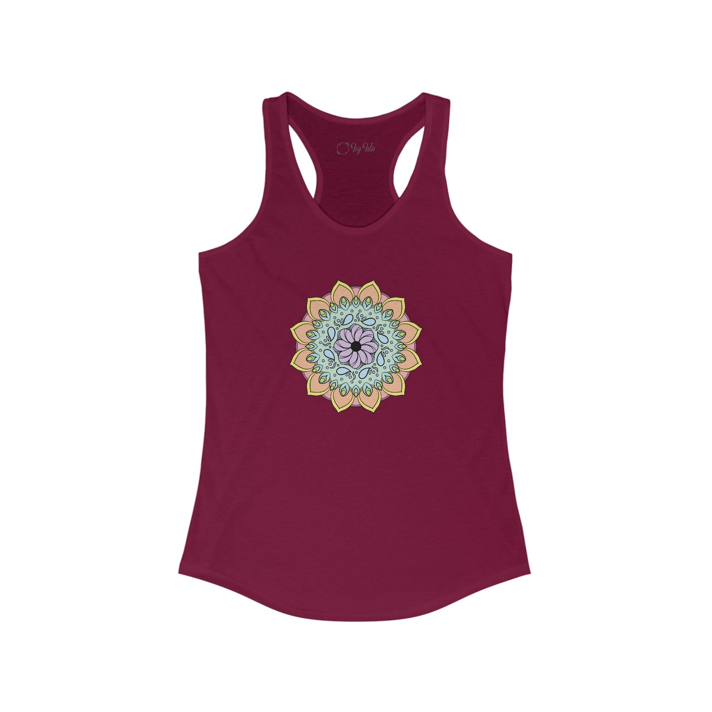 Colorful Mandala Racerback Tank (003)