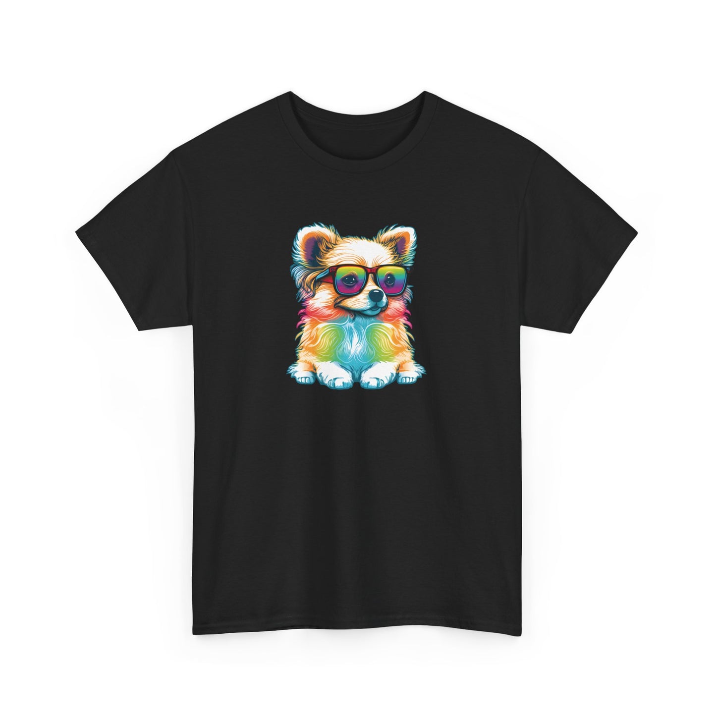 Dog with Sunglasses Short Sleeve Tee 004