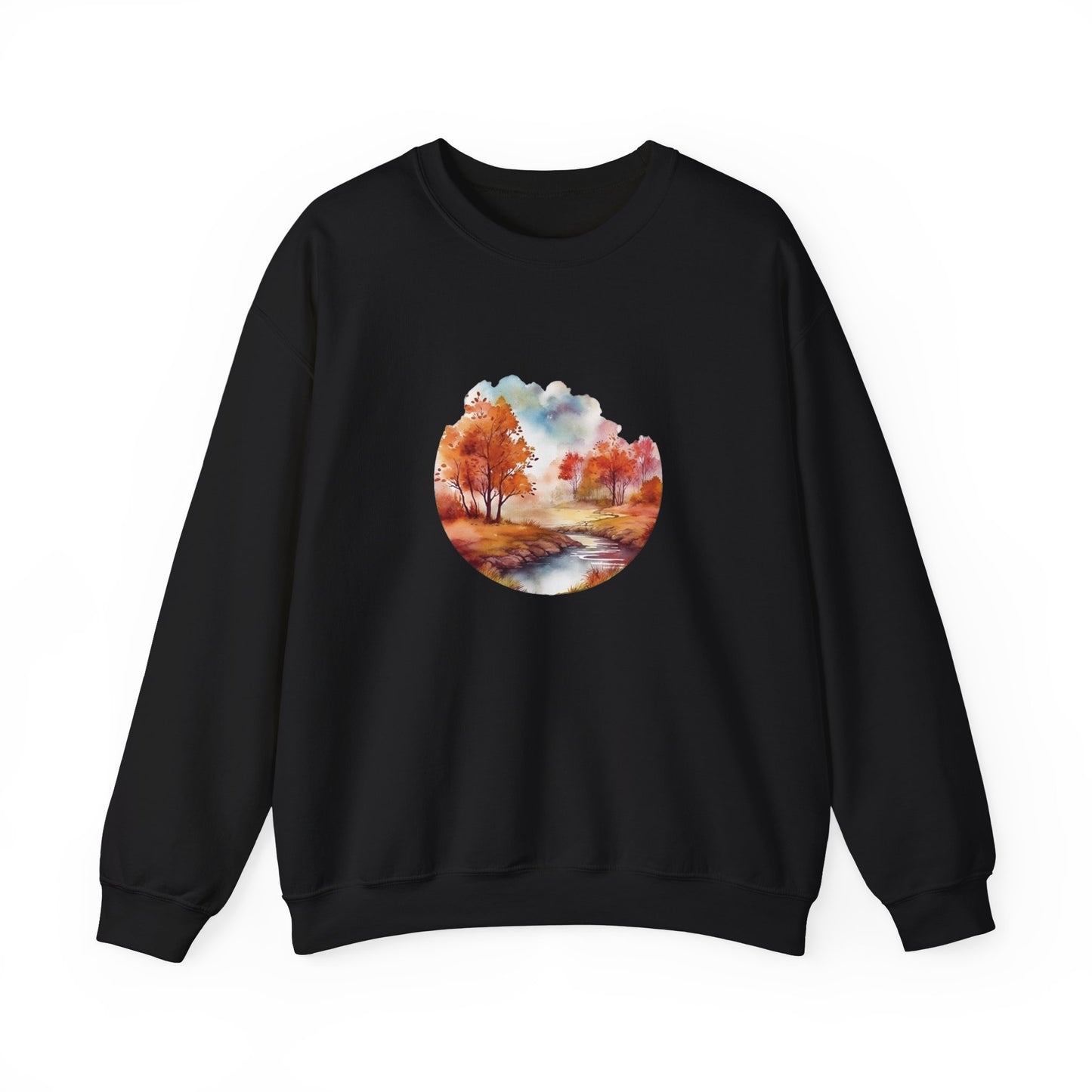 Autumn Landscape Watercolor Sweatshirt