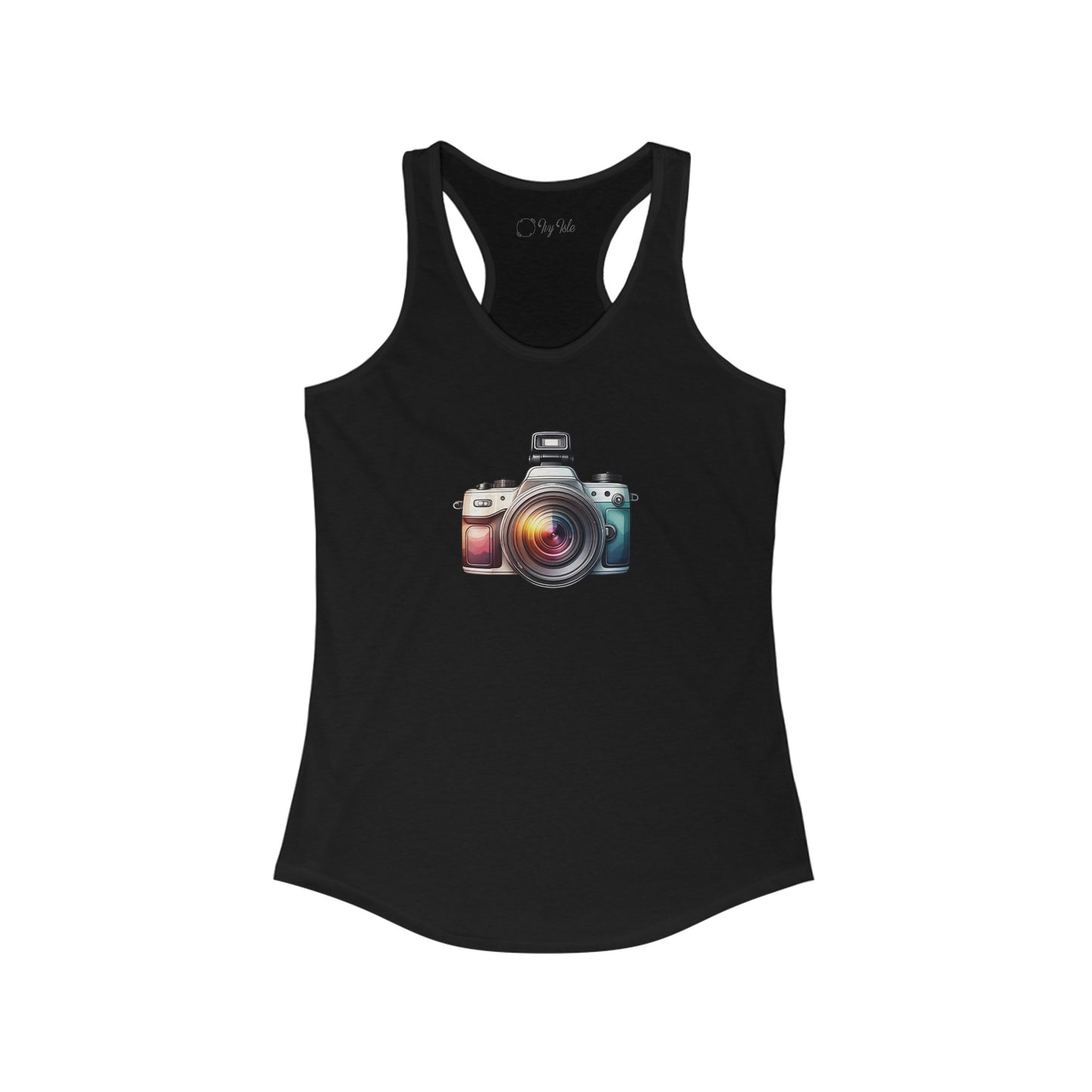 Colorful Camera Racerback Tank