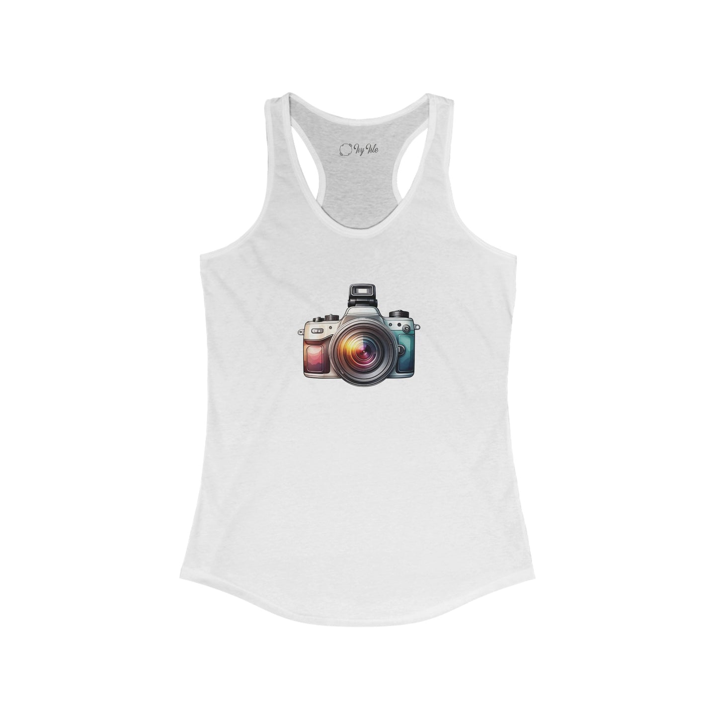 Colorful Camera Racerback Tank