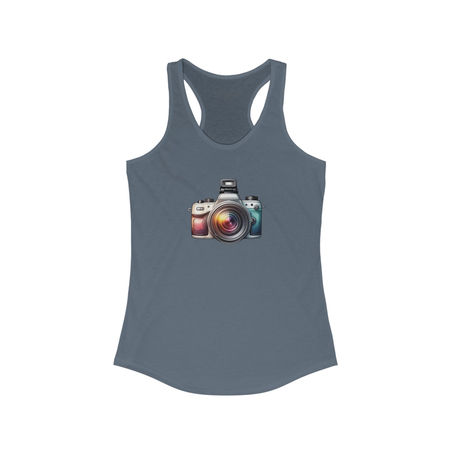 Colorful Camera Racerback Tank