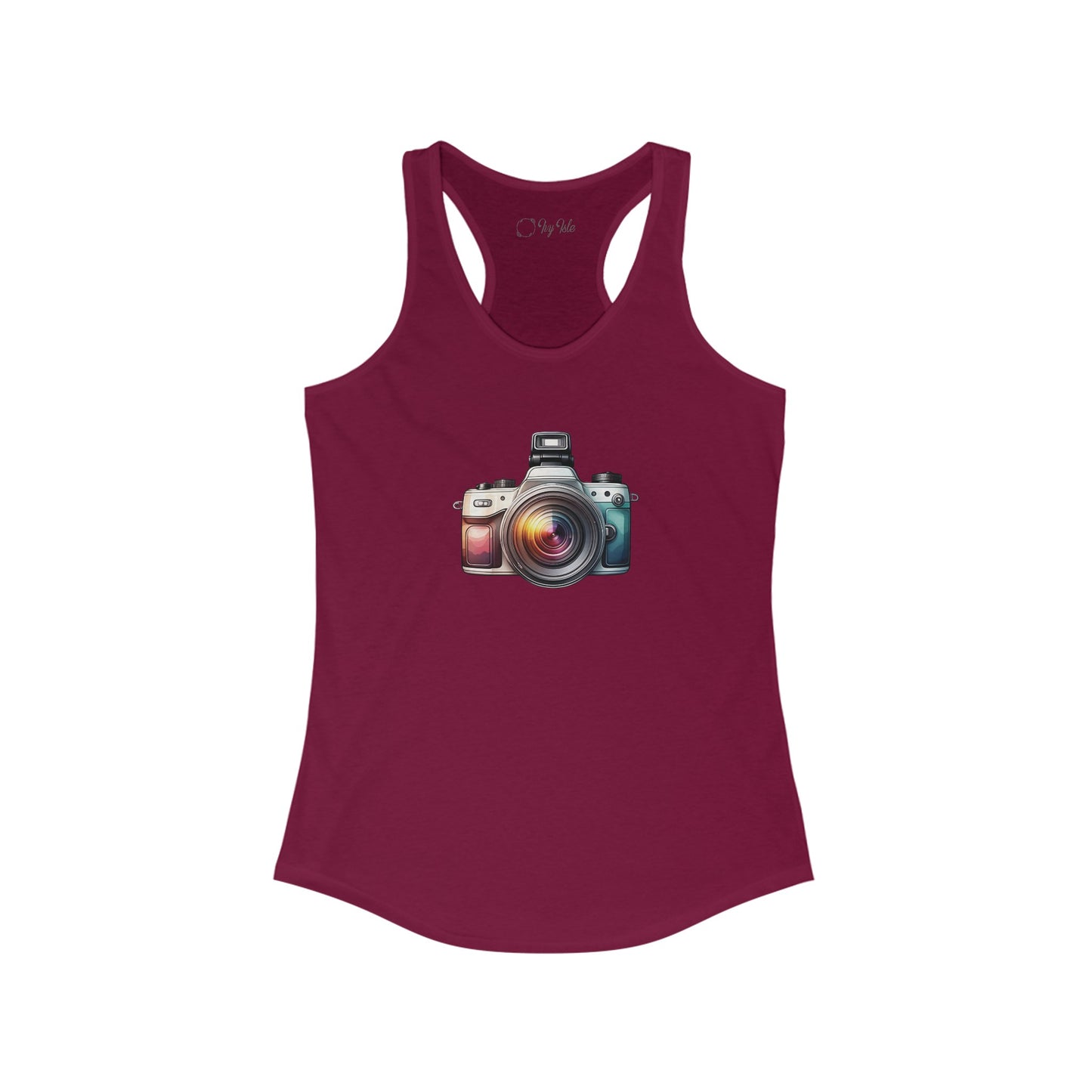 Colorful Camera Racerback Tank