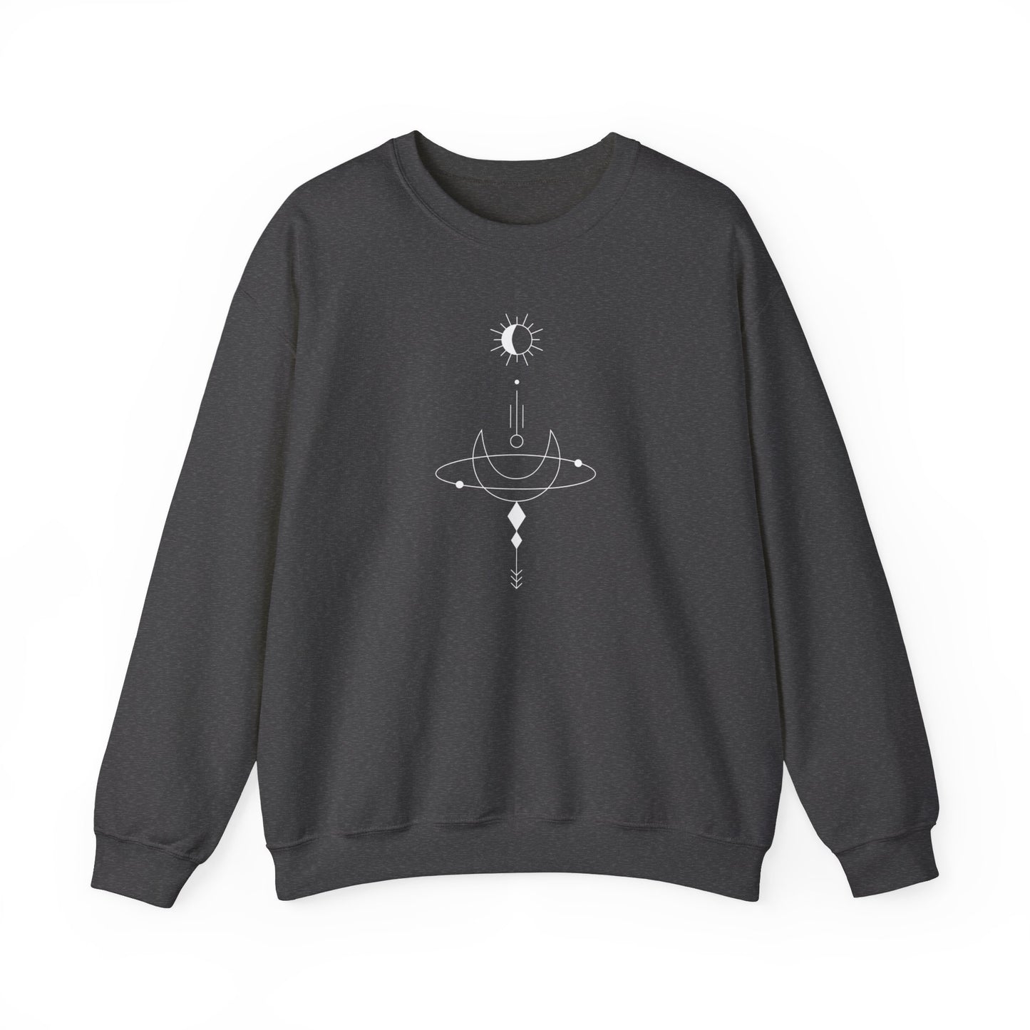 Linear Sun and Moon Sweatshirt