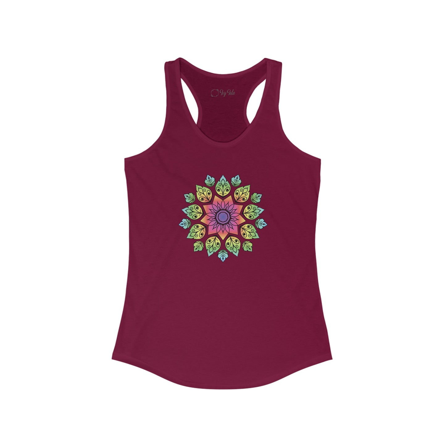 Colorful Mandala Racerback Tank (004)