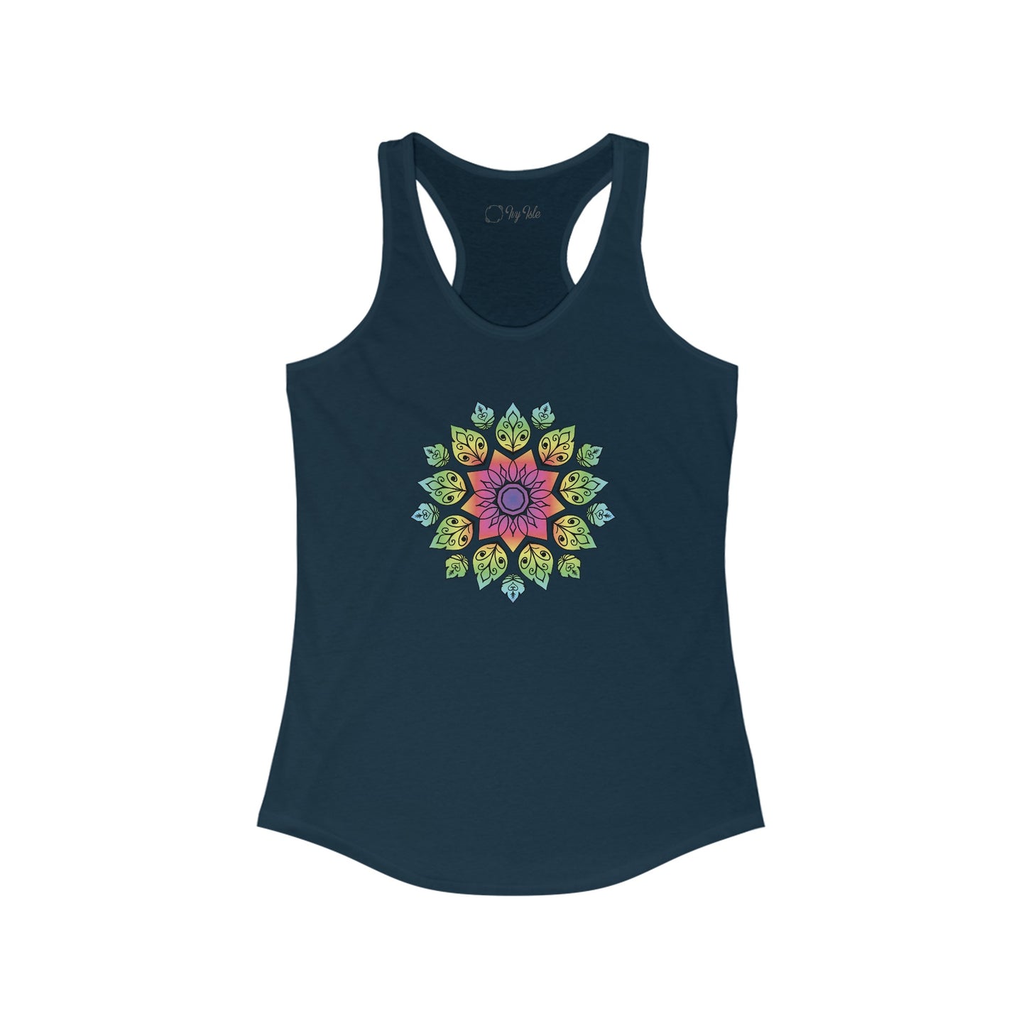 Colorful Mandala Racerback Tank (004)