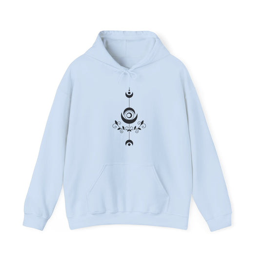 Decorative Moons Hooded Sweatshirt