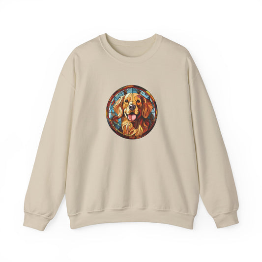 Stained Glass Golden Retriever Sweatshirt