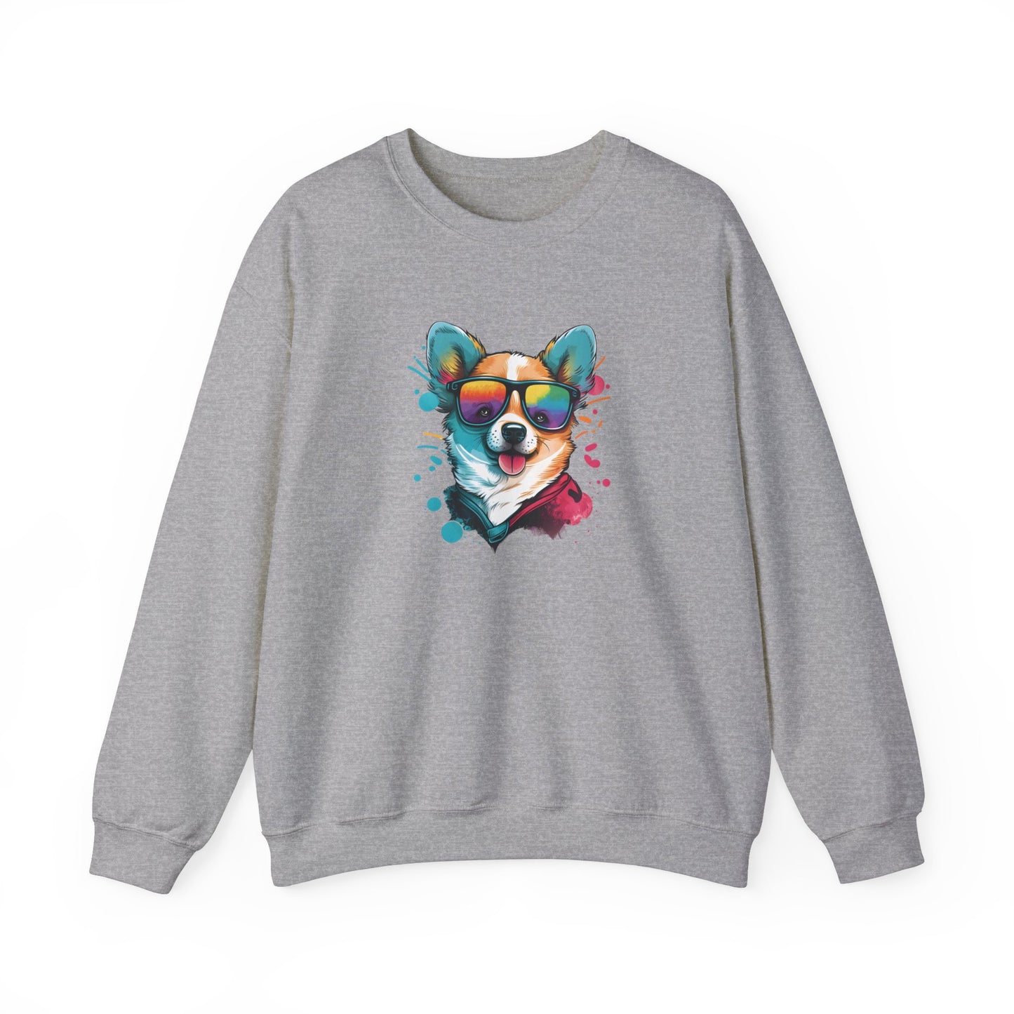 Dog with Sunglasses Sweatshirt 005