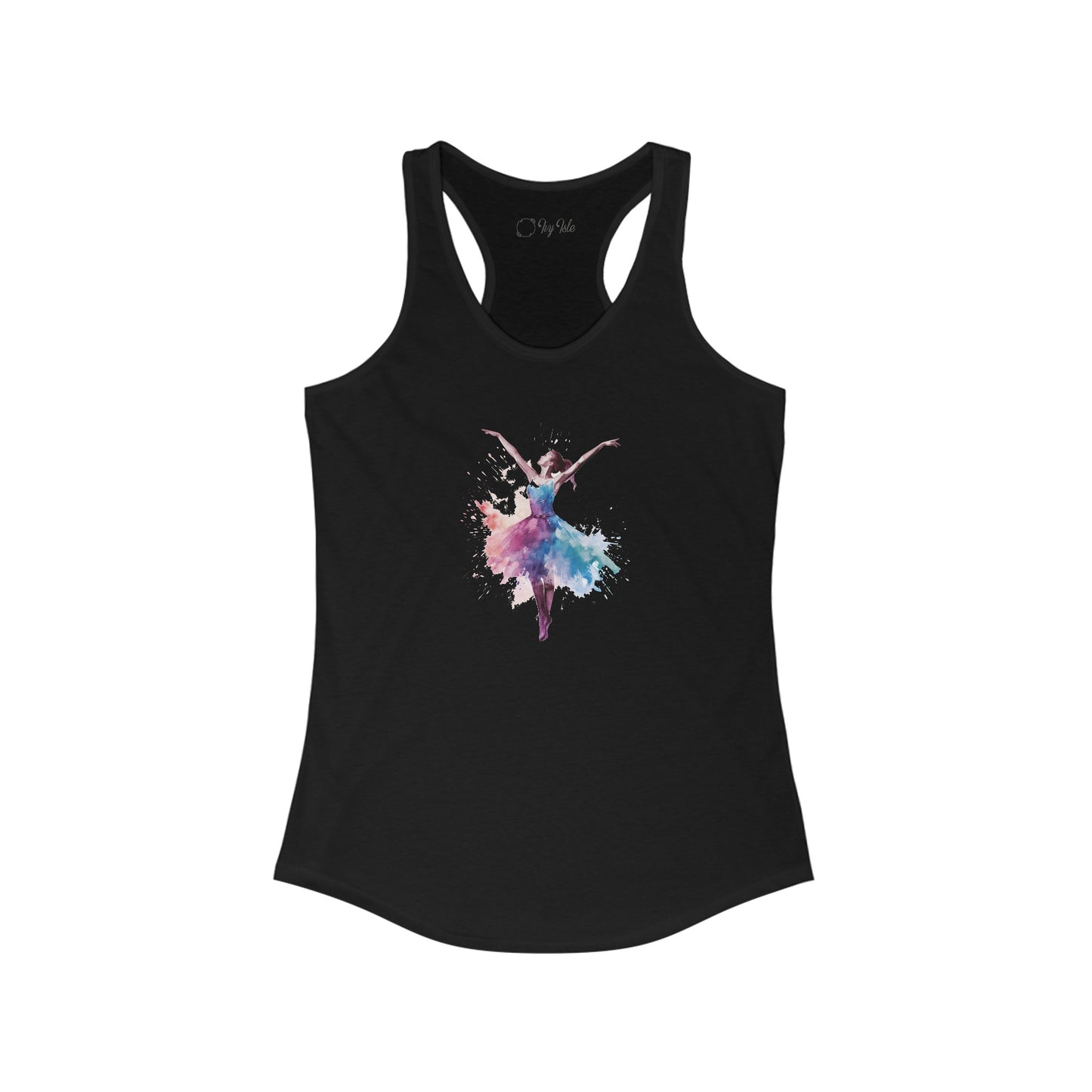 Watercolor Dancer Racerback Tank