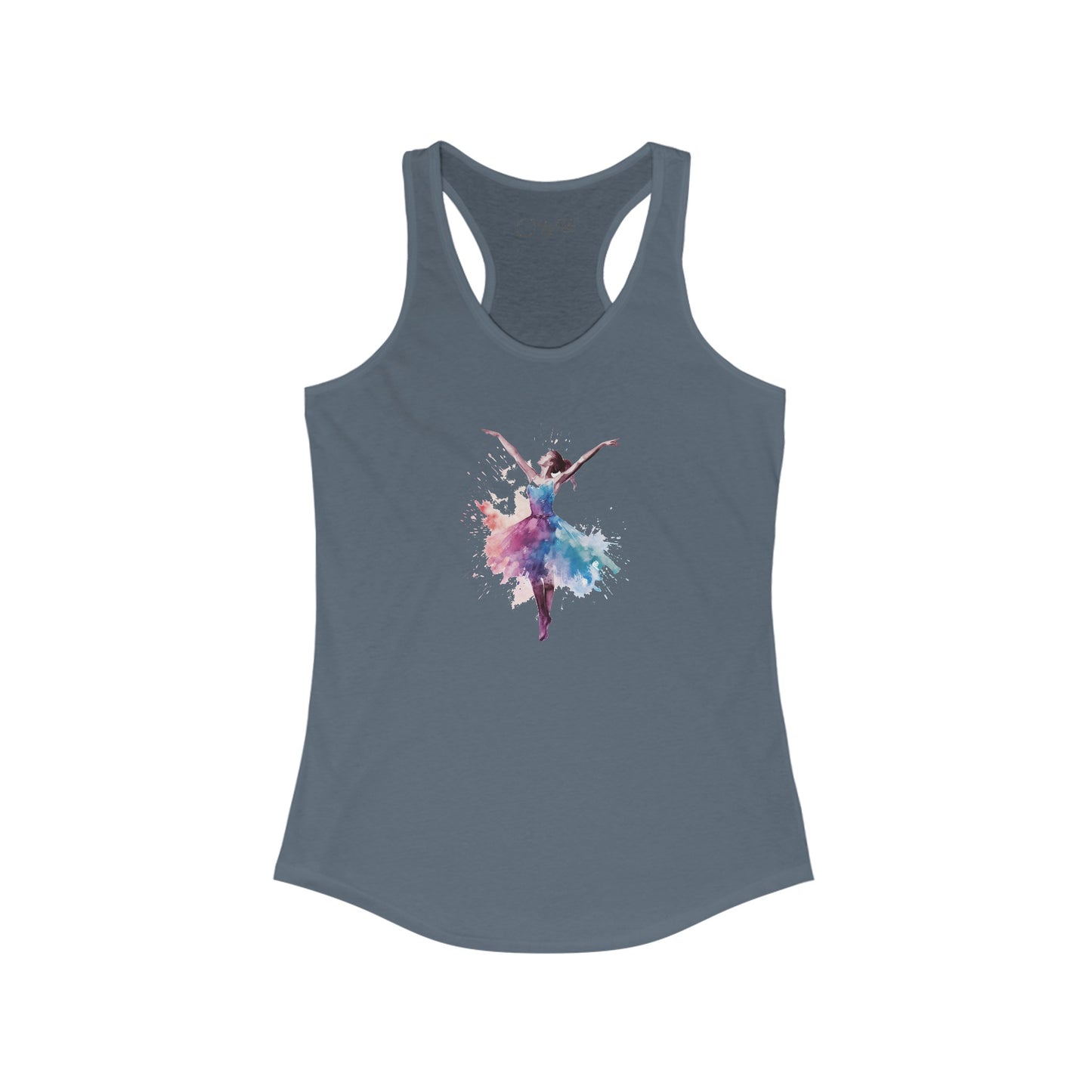 Watercolor Dancer Racerback Tank