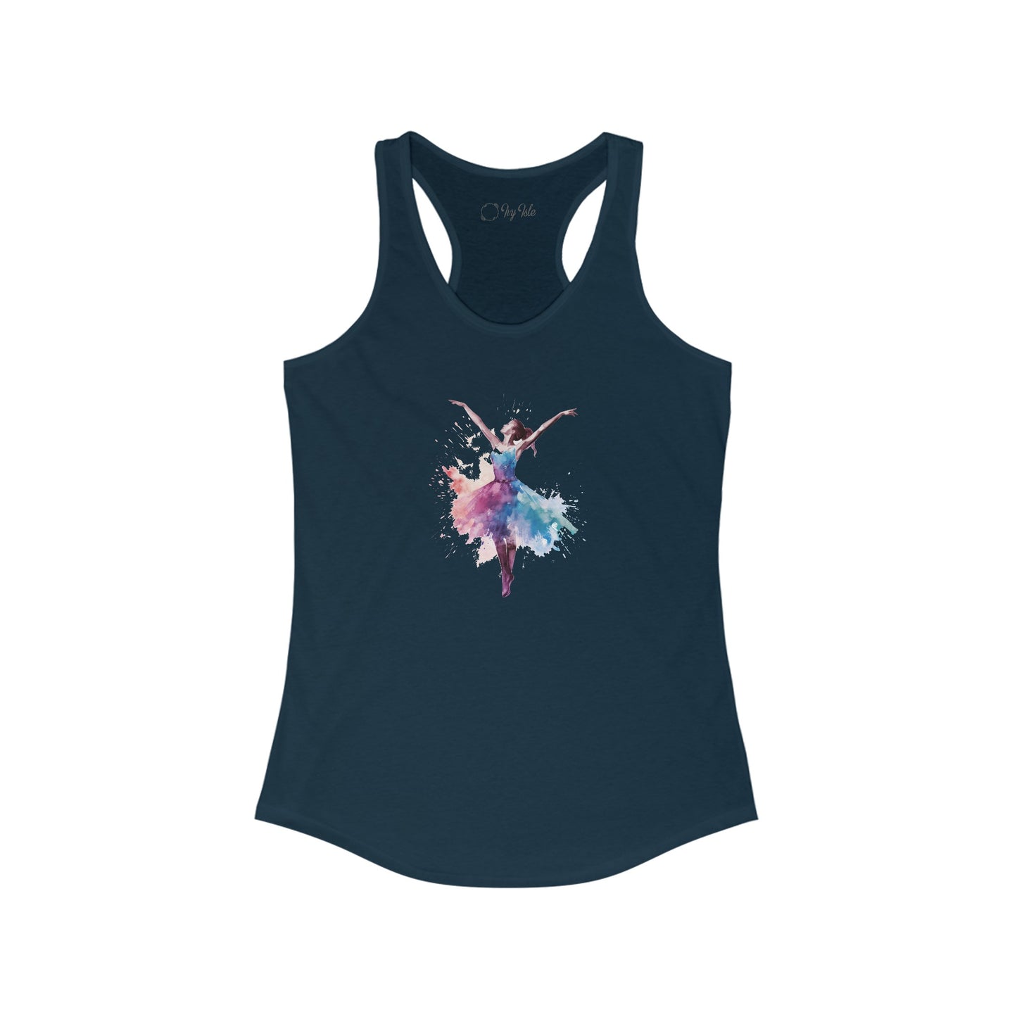 Watercolor Dancer Racerback Tank