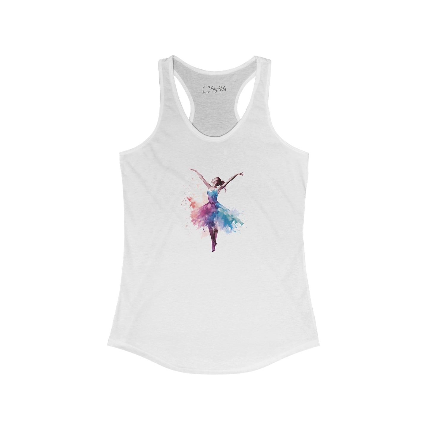 Watercolor Dancer Racerback Tank