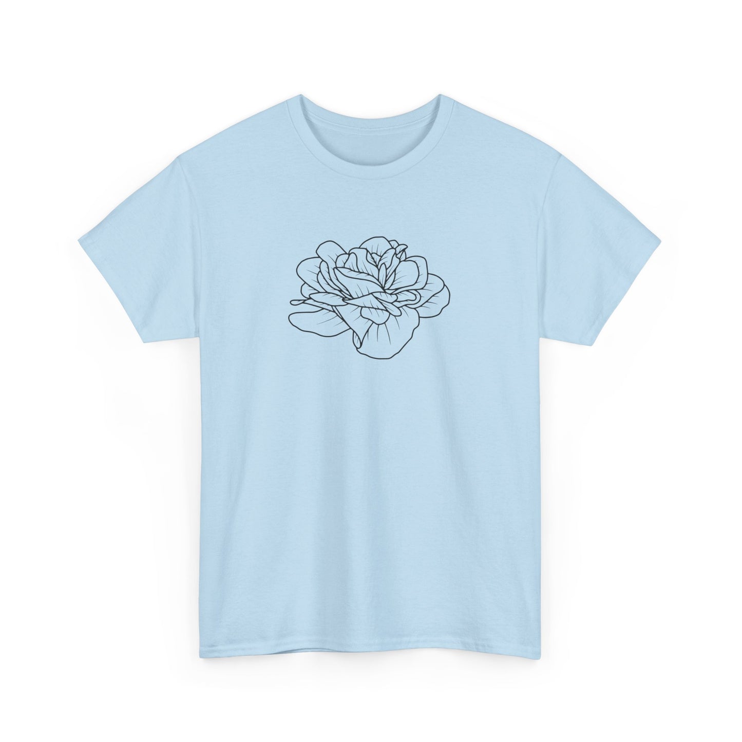 Rose Outline Short Sleeve Tee