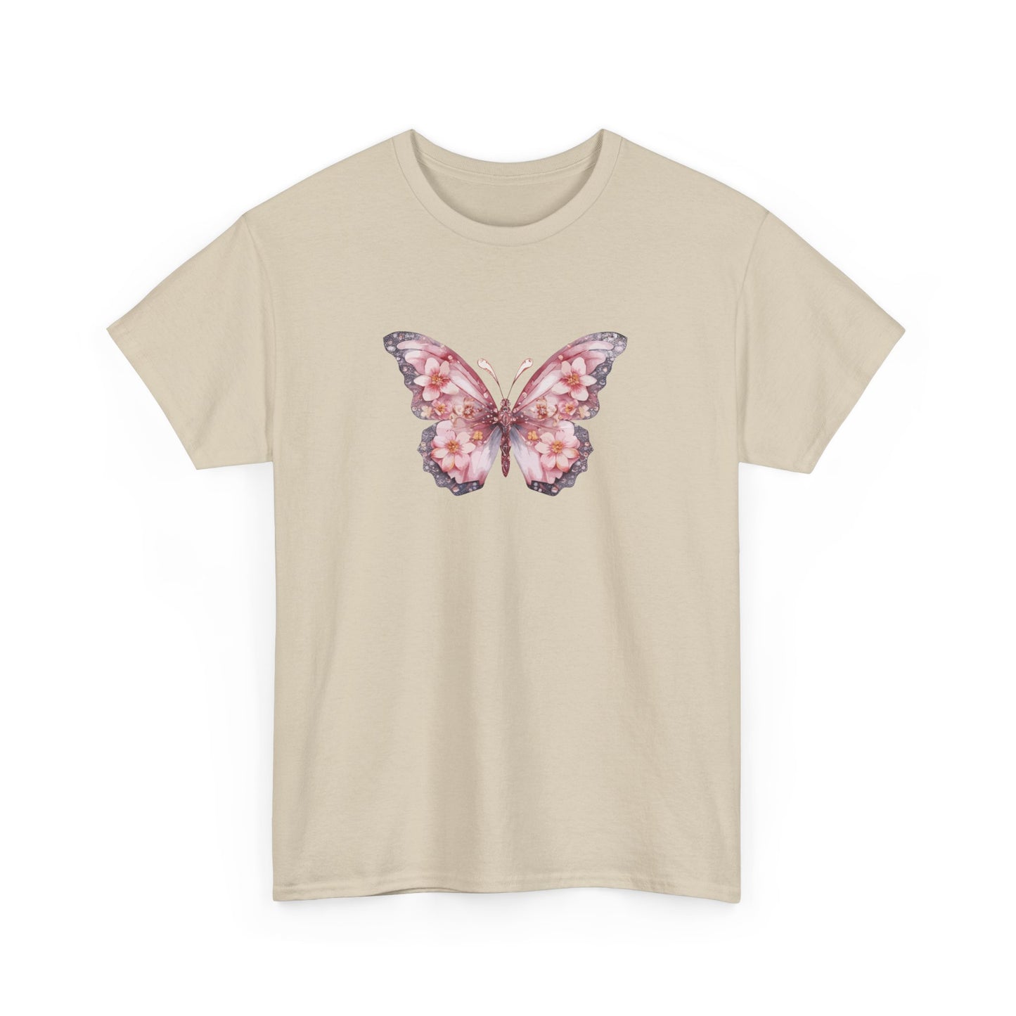 Floral Butterfly Short Sleeve Tee
