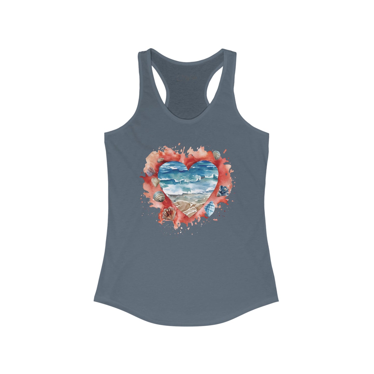 Ocean Heart Racerback Tank