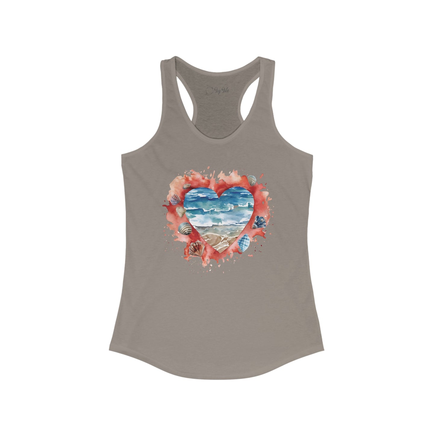 Ocean Heart Racerback Tank