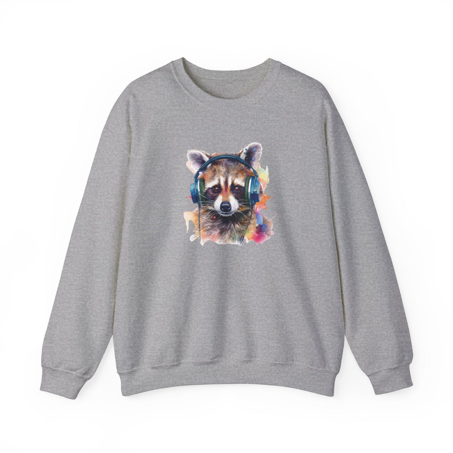 Raccoon with Headphones Sweatshirt