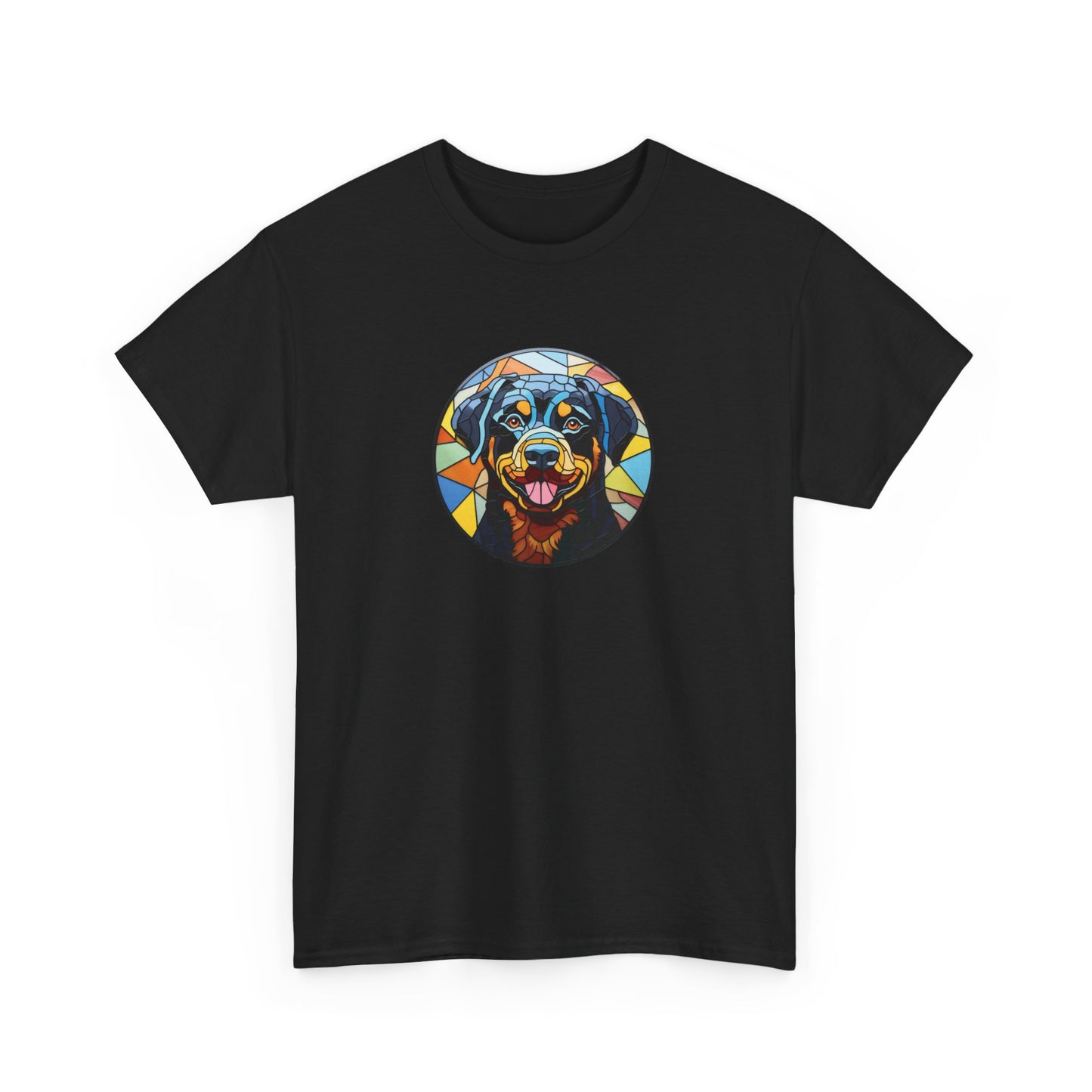 Stained Glass Rottweiler Short Sleeve Tee